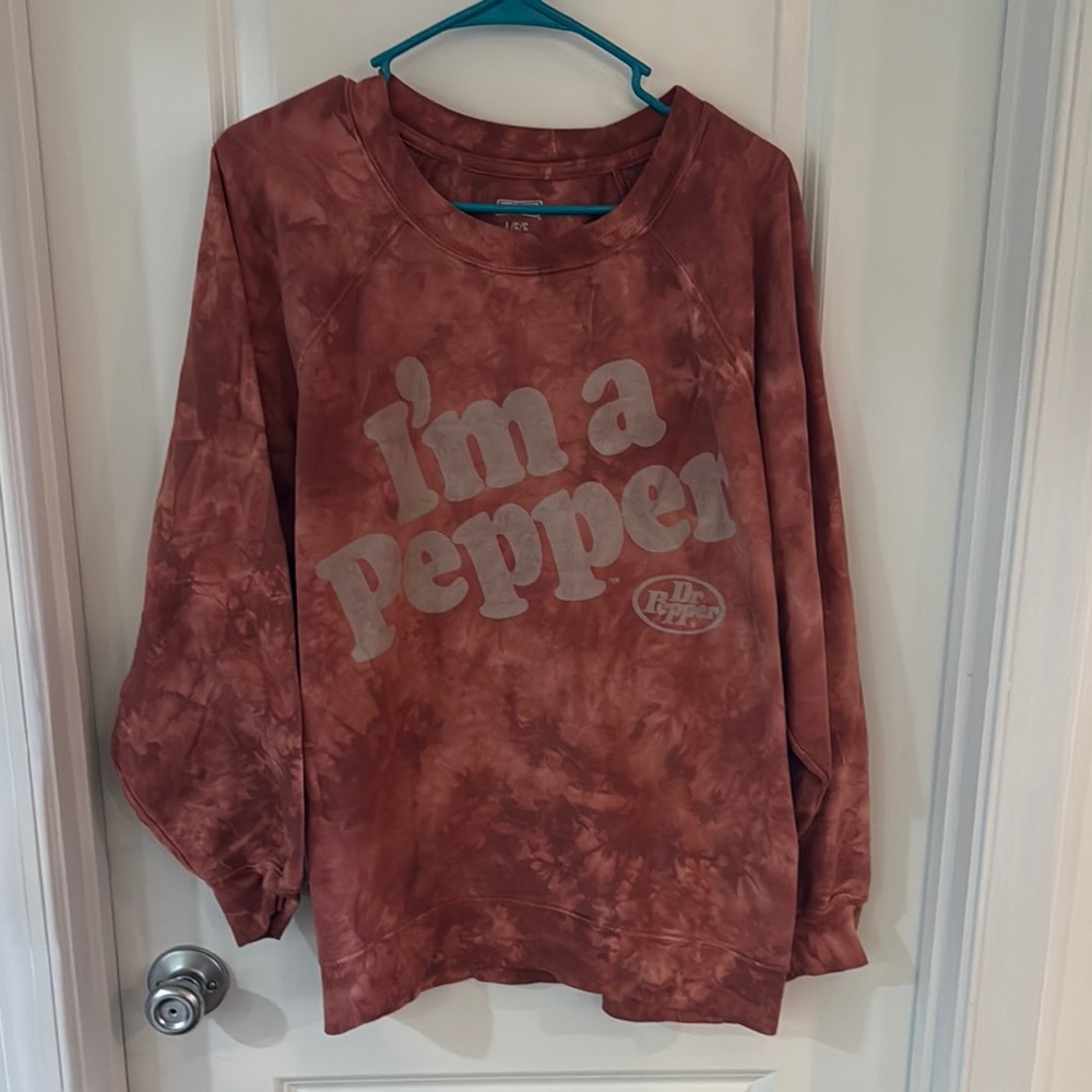 Dr Pepper Tie-Dye Crewneck